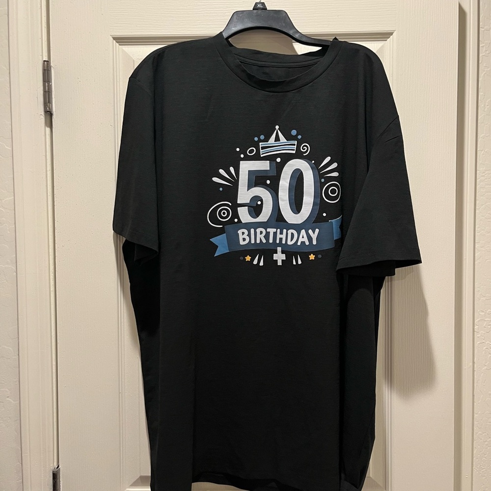 50th Birthday T-Shirt in black